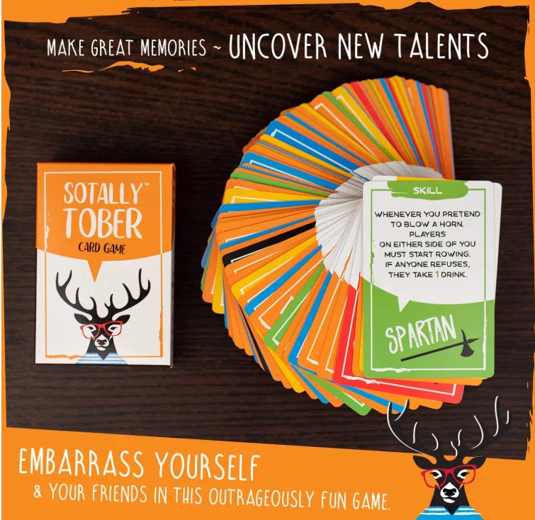 
 Sotally октября Алкогольная игра для взрослых питьевой карточные игры партии  