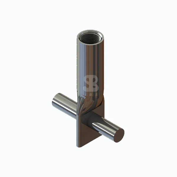 Quality Certification Precast Concrete Galvanized Fixing Threaded Lifting Insert with Cross Pin