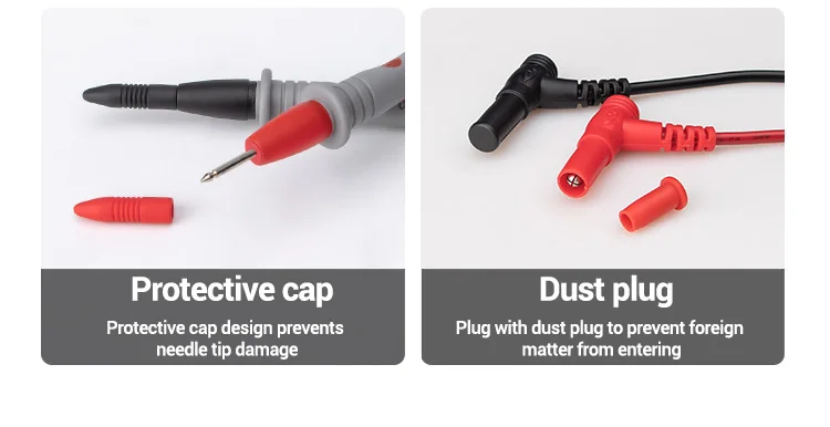 PT1033/PT1034 Replaceable Needles Universal Test Leads for Digital Cable Feeler Wire Probe Multimeter Probes
