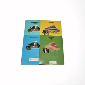 17x22cm School Cahier with Double Ligne, 120 Pages 48 Sheets Seyes Ruled Exercise Book, Ideal for Burkina Faso Students