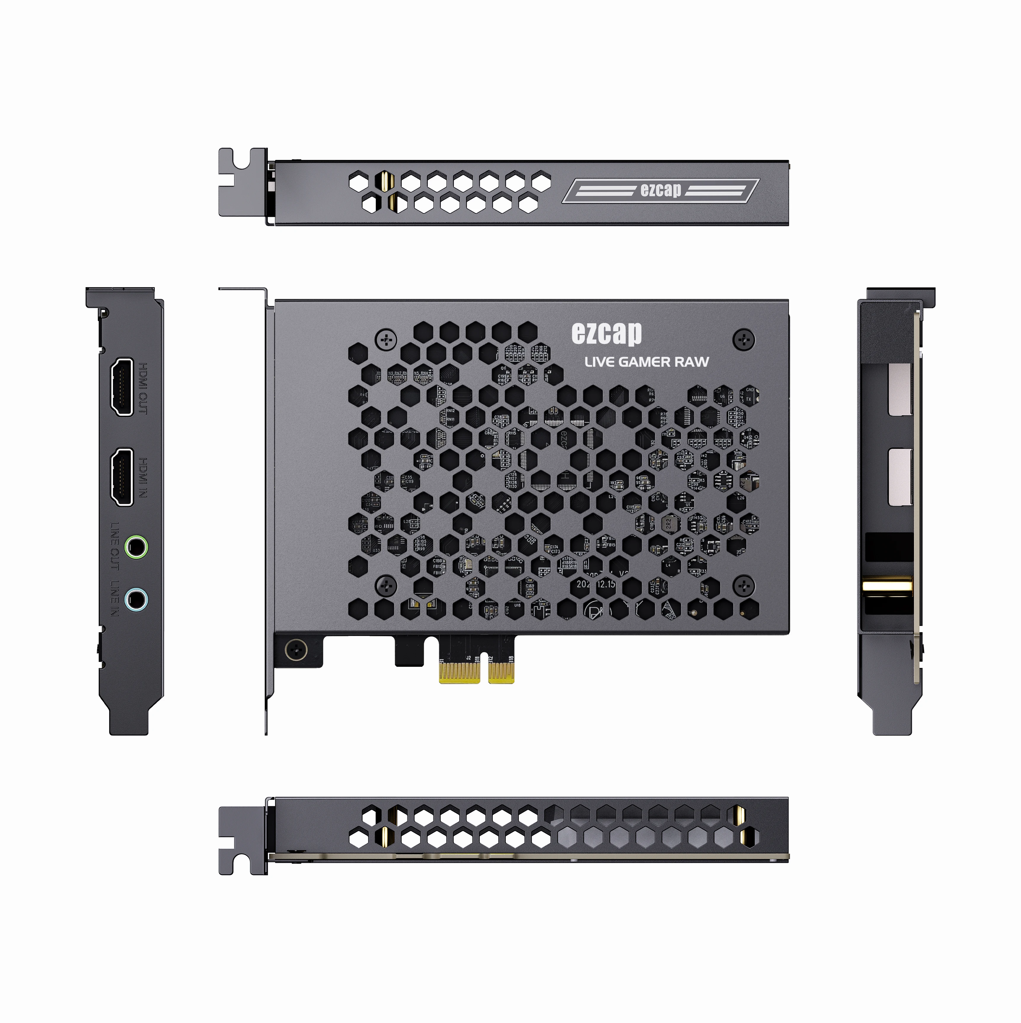 Ezcap324B HDMI PCI-E HDビデオキャプチャカード4K30 1080P