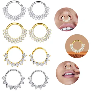 Hinged Segment Ring Stainless Steel Body Jewelry Xinfocus Trendy Nose Hoop Septum Clicker Cartilage Helix Daith Piercing