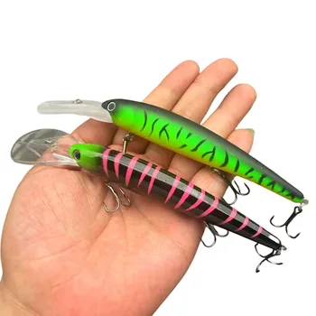 Top Right M062 20g 120mm Bandit Walleye Deep Diver Floating Minnow Lure ABS Artificial Jerkbait for Bass Pike Fishing in Rivers – Minnow – view 2