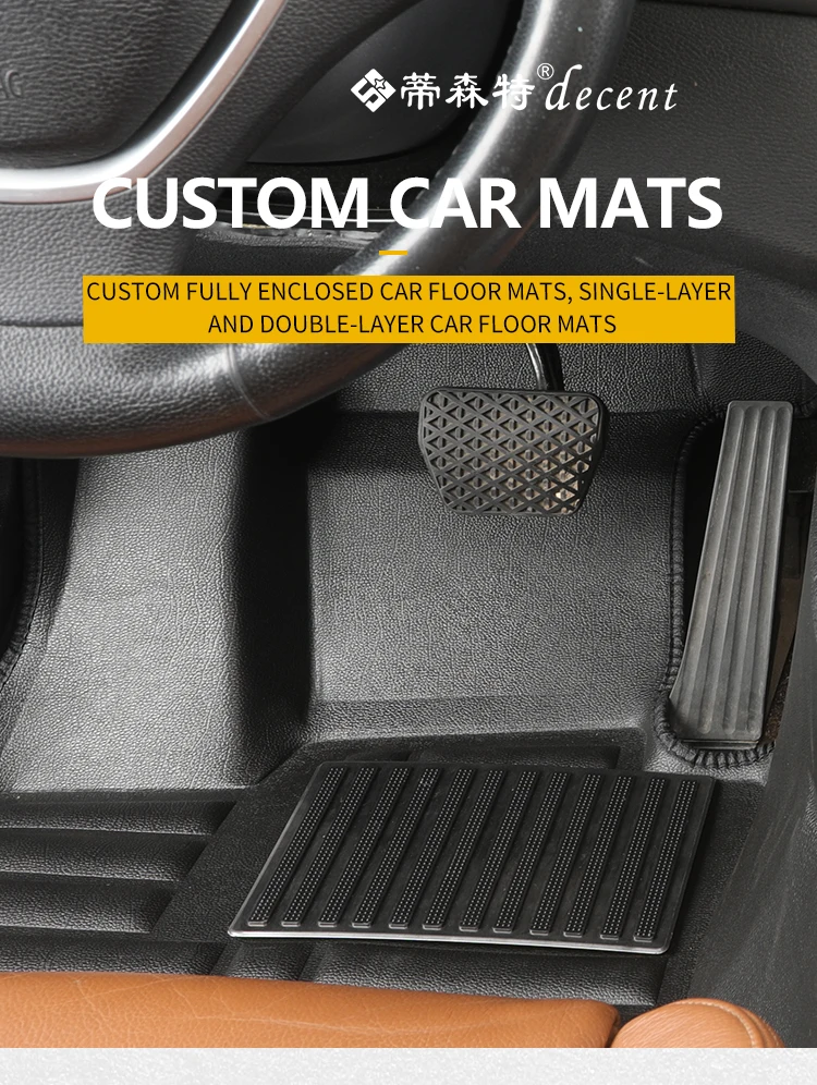 5D hot selling high quality automobile mat driving on the right easy and simple to handle 5d car mats pvc car mat