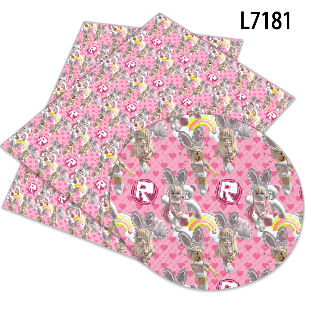 Roblox Character Print Synthetic Leather Fabric Sheets For Hair Bow Bags  Shoes Crafts Material 22*30cm - Buy Roblox Character Print Synthetic  Leather Fabric Sheets For Hair Bow Bags Shoes Crafts Material 22*30cm