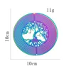Round multi-circle lucky tree/Plated wind chimes