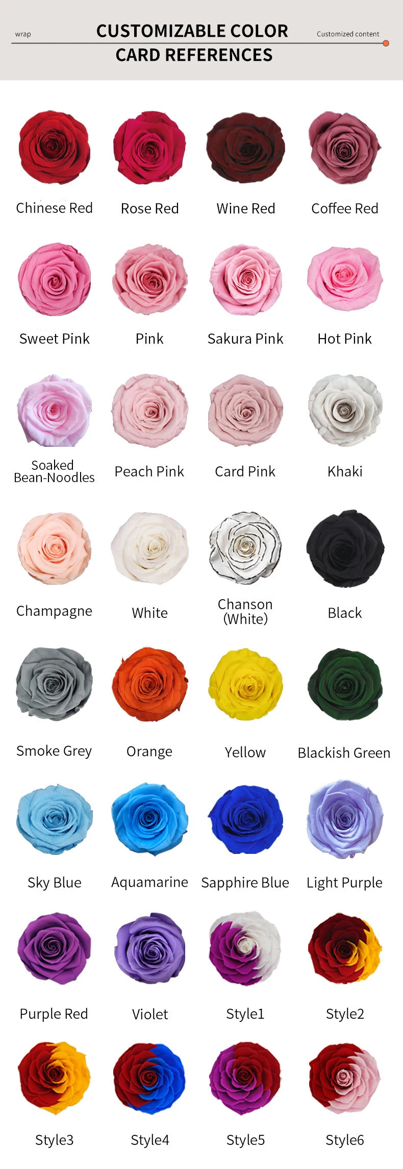 Immortalities Roses DKB Dried Rose Long Lasting Real Natural Eternal Immortality Save Roses ...