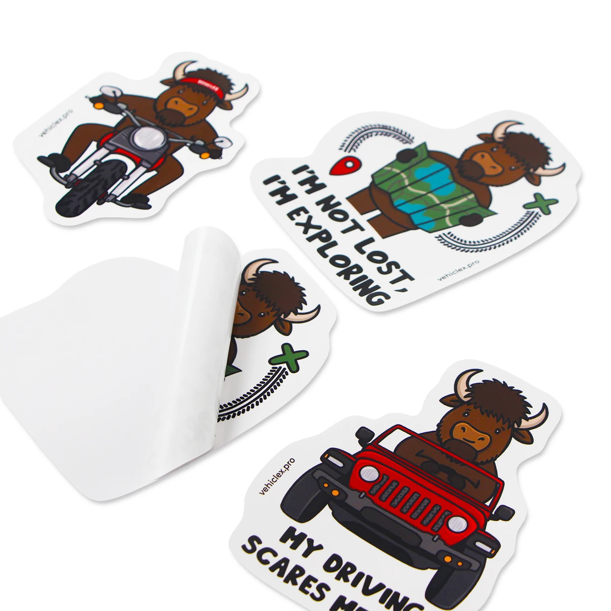 Adhesive Label Brand Logo Design UV Resistant Die Cut Sticker Printing Waterproof PVC Vinyl Custom Packaging Stickers