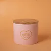 Bz16-04 straight urn-pink-trumpet-golden love paw print