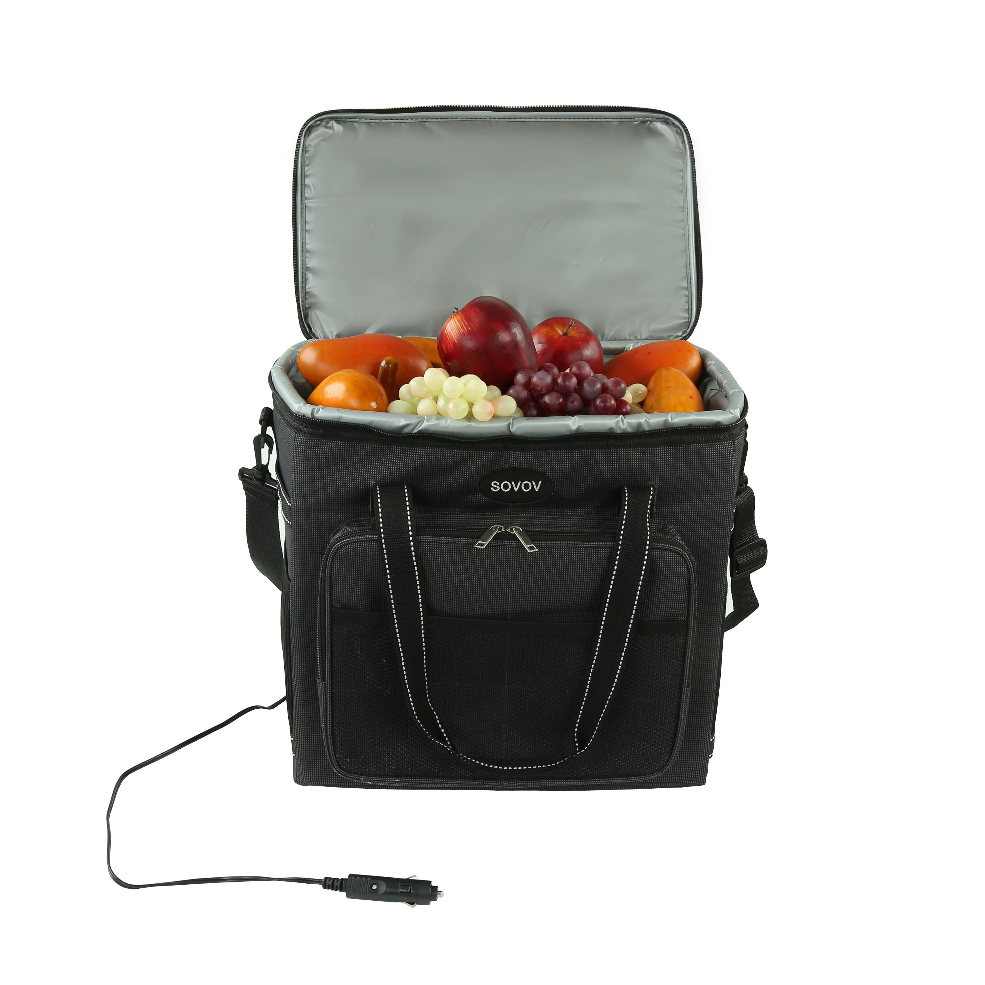 Portable Beer Cooler Bag Work Lunch Hot Logic Food Warming Tote 12v