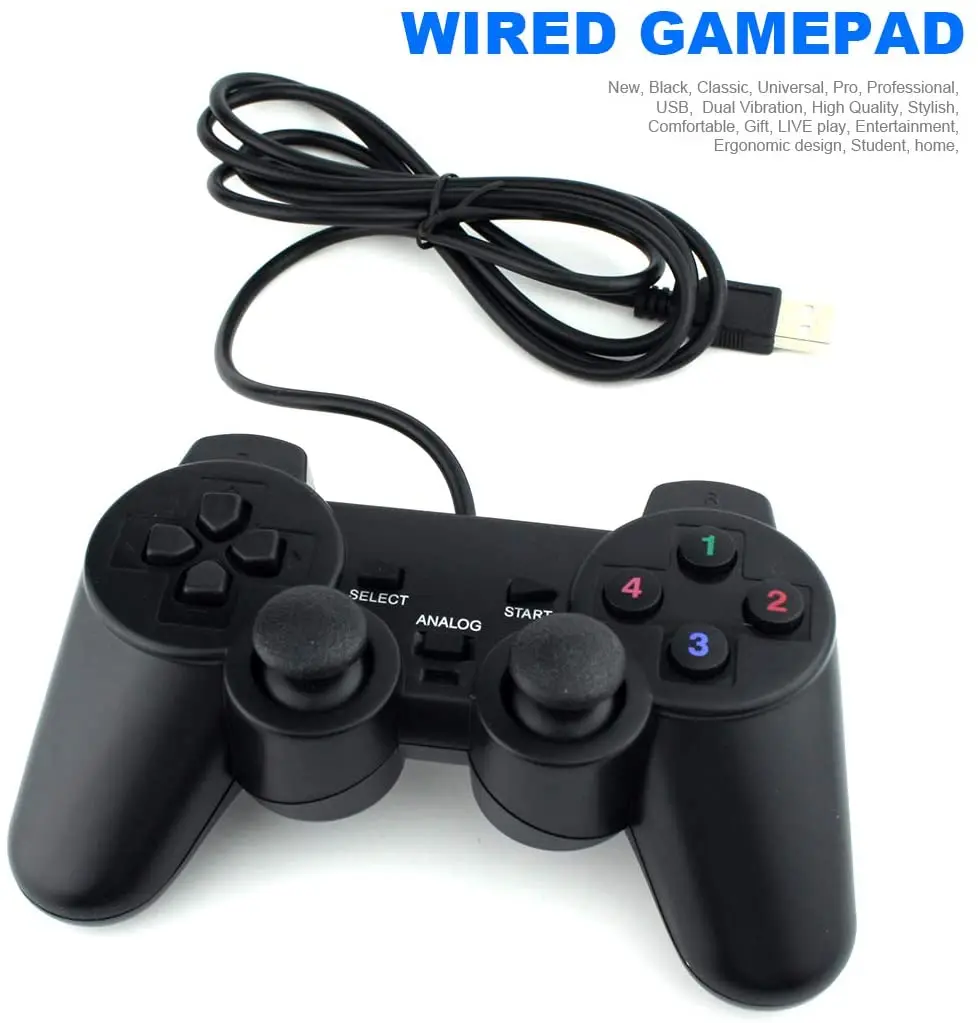 Usb Wired For Pc Console Gamepad For Pc Computer Laptop Arcade ...