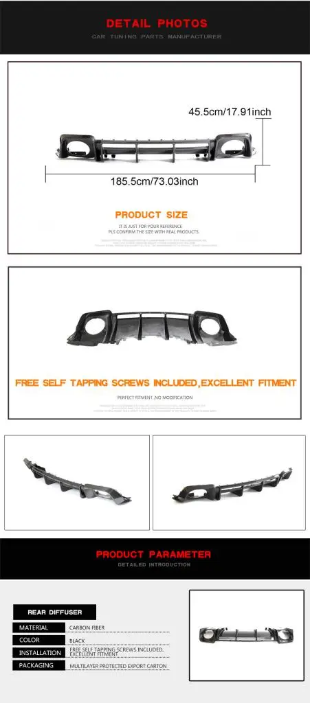 Dry Carbon Fiber Rear Diffuser for Audi R8 V10 Coupe 2023| Alibaba.com