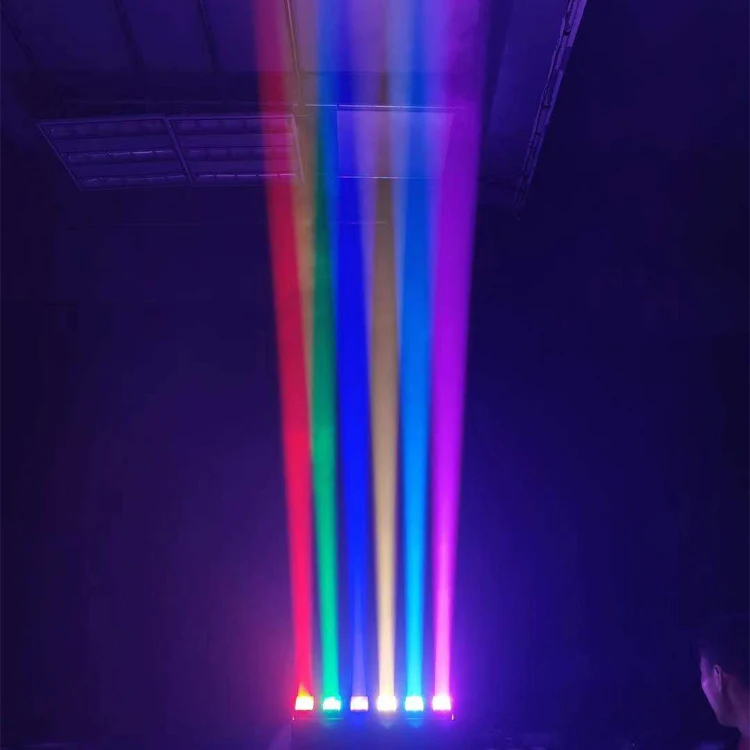 New DJ Matrix Led Lighting System Pixel 6x40W RGBW 4 in 1 DMX Light Bar Beam Wash Moving Head Lights for Disco