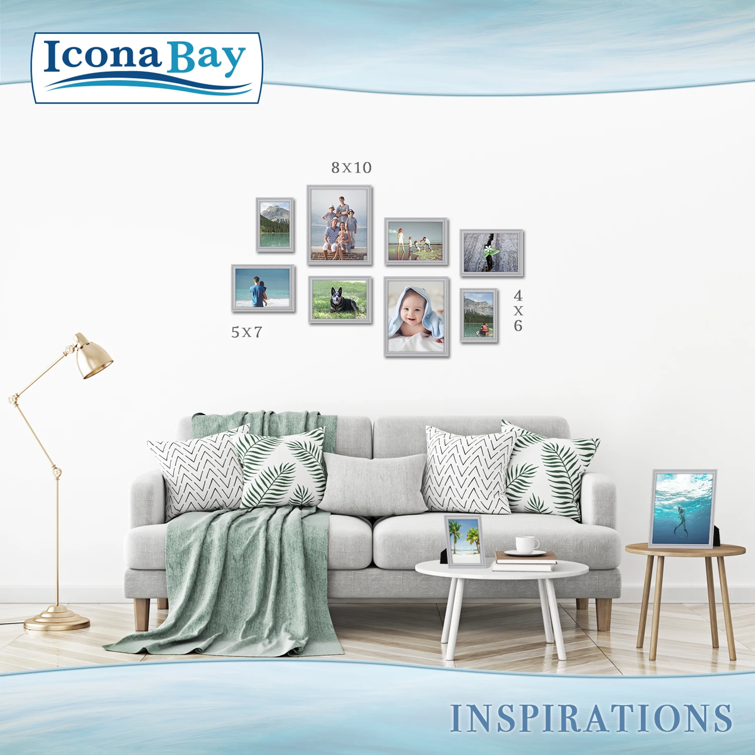 Gray Color High Quality Export Oriented Wholesale Wall Mounting Wooden INSP 5x7 for Home Decor Wood Photo Frames From Cambodia