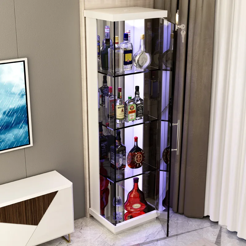 Keway Custom Home Glass Display Wine Storage Cabinet With Led Light ...