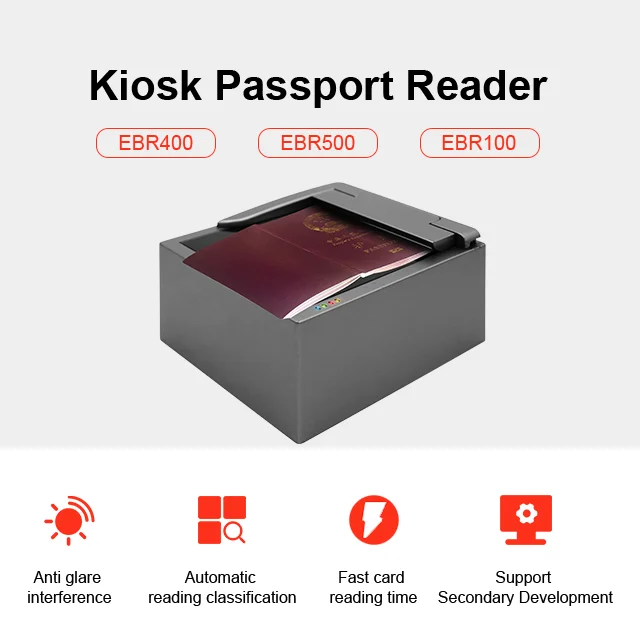 Sinosecu  Passport Reader and ID Card Scanner with Authenticity ID System  Can Be Embedded Into ATM /gates Machines Scanner
