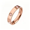 4mm rose gold full nail ring