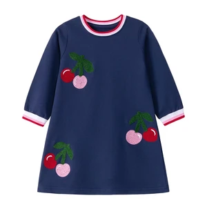 2026 New Design Summer Children Girls Print Breathable Eco-Friendly Casual Dress Cotton for 2-7 Years