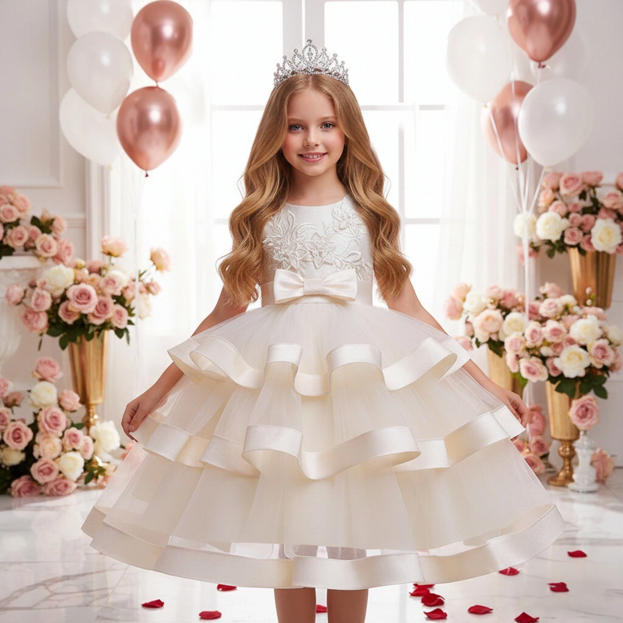 Elegant Party Dresses for Little Girls - BAIHUI Collection Elegant Party Dresses for Little Girls - BAIHUI Collection