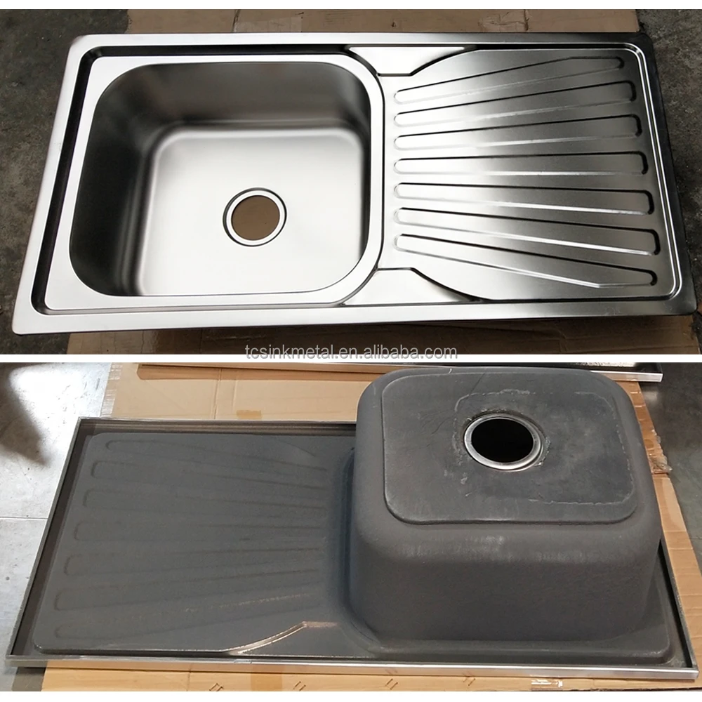 1000x500mm Drainboard Sink With Big Bowl For Thailand And Bangladesh