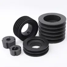 Industrial Transmission Parts V-Belt Pulley Cast Iron SPA SPB SPC SPZ Taper Bushing Belt Pulley Roller