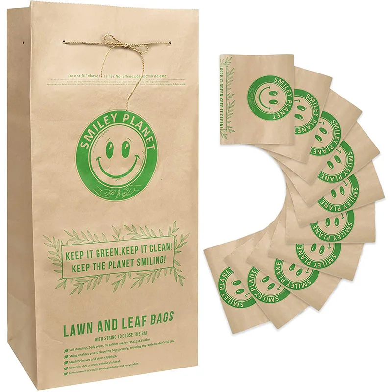 Paper Lawn/Leaf Bag - 30 Gallon, Printed