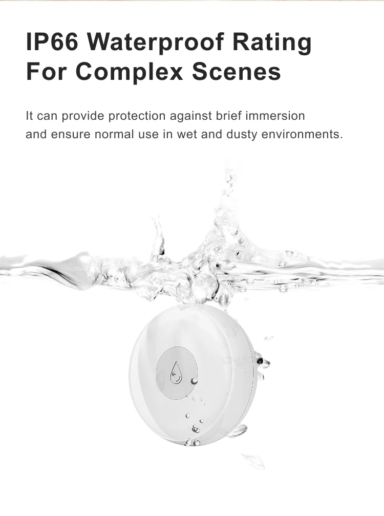 DUSUN smart Home Security IP66 Waterproof Water Leakage Sensor for Smart Apartment