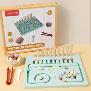 New Design Wooden Multi-Functional Montessori Arithmetic Wood Board Other Education Toys for Kids 3 to 6 Years Old Box Packed