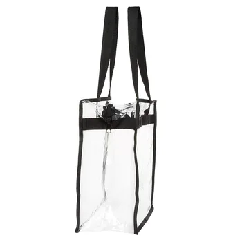 Borsa da stadio in PVC trasparente con manici e tracolla regolabile - Italia