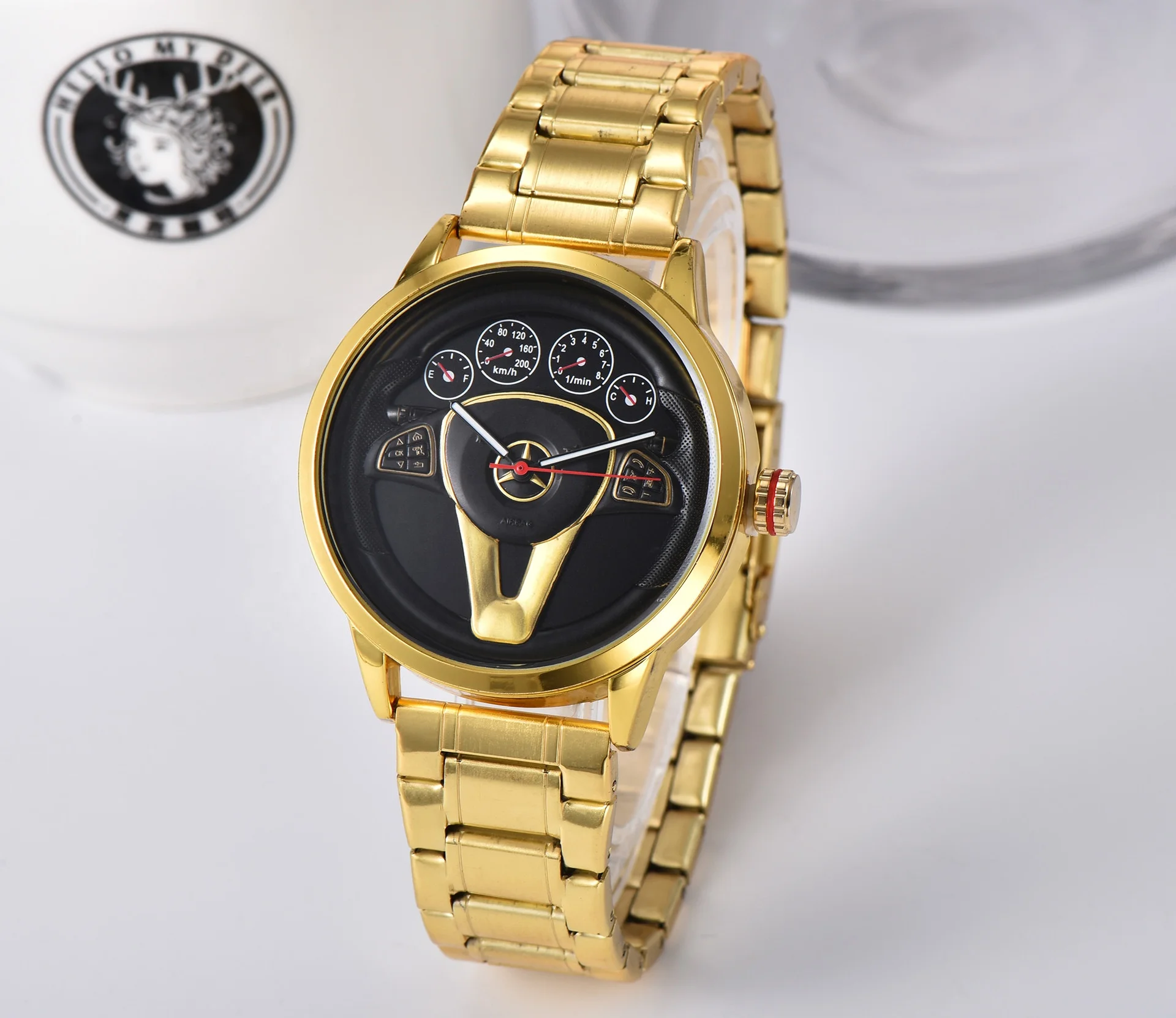 Stylish Hollow-out Alloy Wrist Watch Luxury Men main image 2