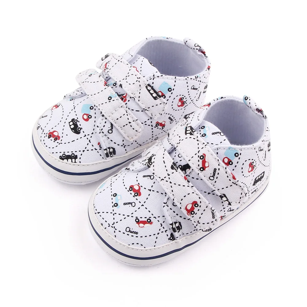 Newborn toddler shoes cartoon car casual baby shoes boys soft sole kids shoes details