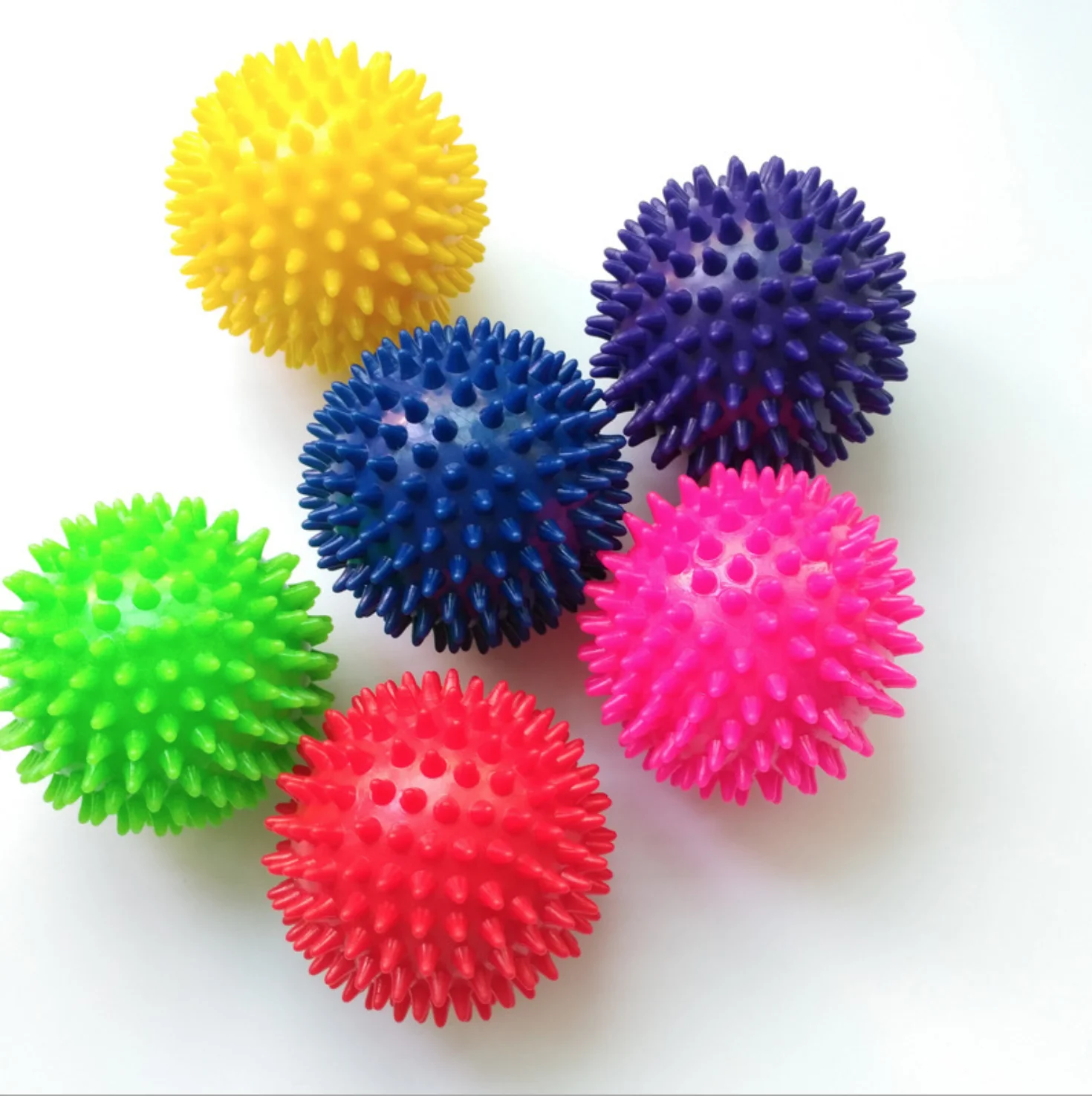 PVC Silicone Tpr Yoga Point Muscle Massage Therapy Spiky Balls Set