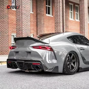 For 2019-2021 Toyota Supra A90 modified trunk, V-style carbon fiber spoiler