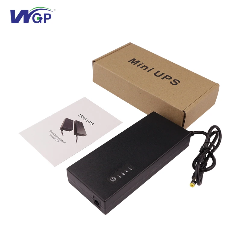 Wgp Mini Ups Power Supply Mini Dc Ups Lithium Battery 12v 3a Mini Ups for Wifi Modem