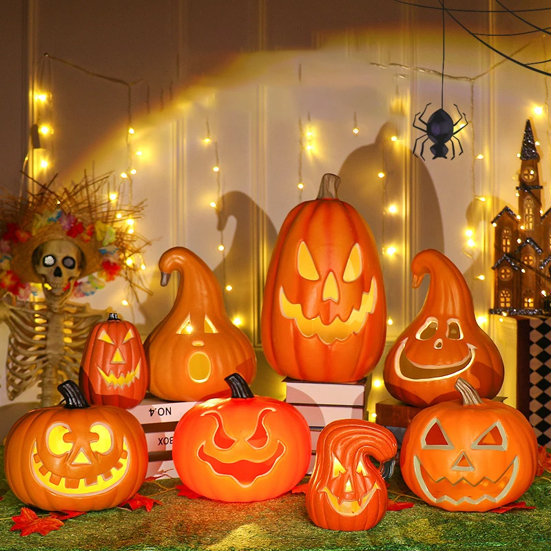 Lot De 60 Décorations Citrouilles Et Feuilles D'érable Artificielles - Décoration Halloween Et Automne En Mousse