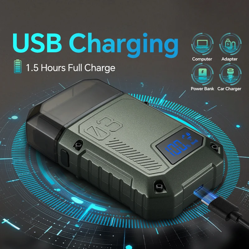 Dual Blade USB Charging Electric Shaver Full Body Water Washing Reciprocating Model for Household RV Use Whitening Optical Head factory