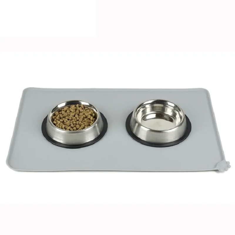 Pet Feeding Drinking Bowl Food Mat Pad Waterproof Silicone