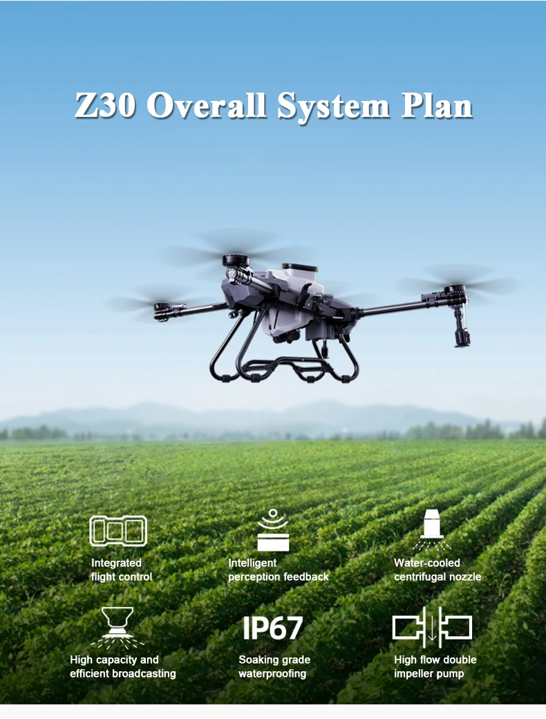 Eft Newly Patented Z30 Full Set Agricultural Drone Match Camera And Rtk ...