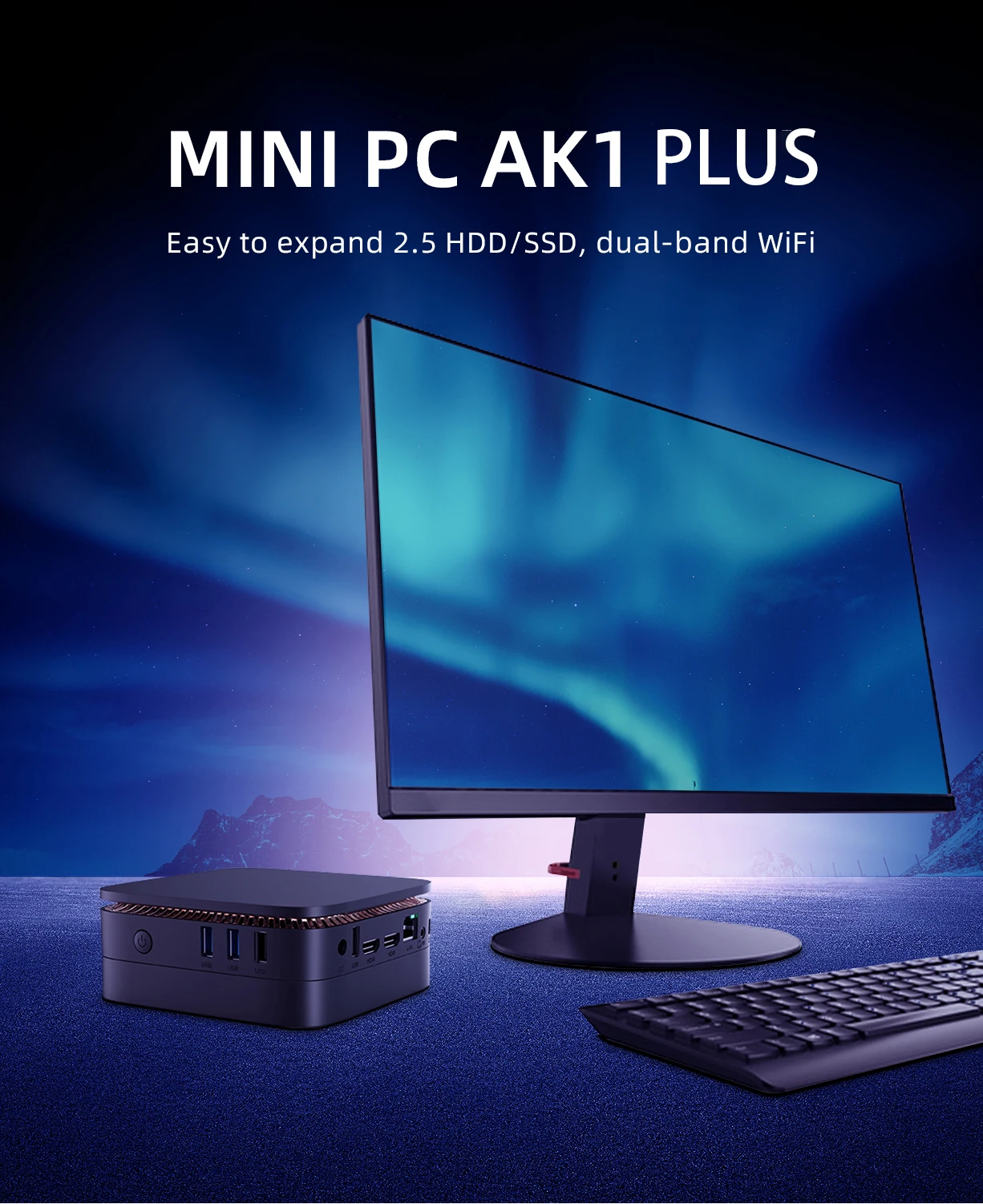 CYX AK1 Plus Mini PC - Intel Alder Lake N95 Win11 Gaming