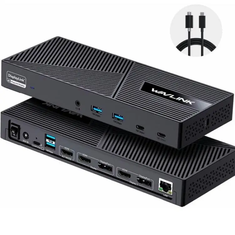 WAVLINK UG63PD25 15 in 1 DisplayLinkドッキングステーションサポート