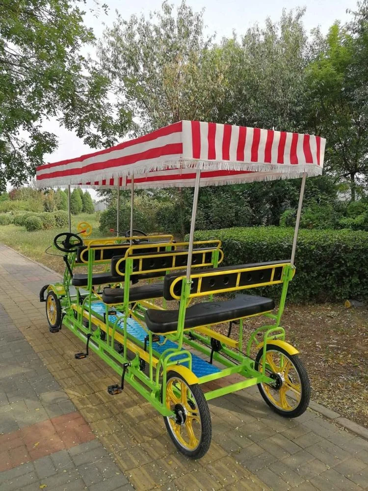 新型中古四輪自転車サリー観光バイク/6人乗りサリー自転車（公園内 