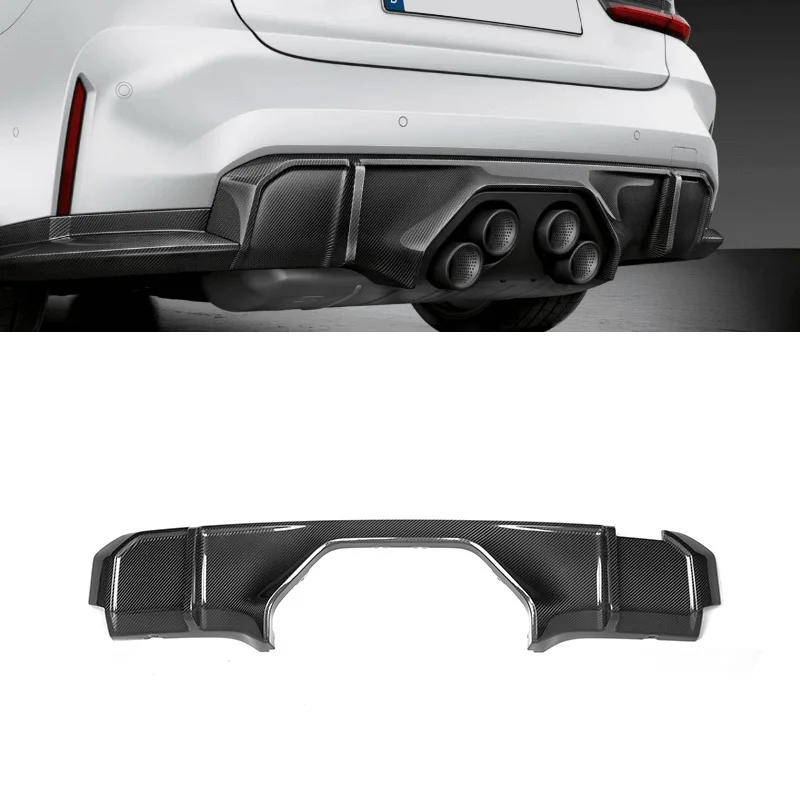 OEM Style Carbon Fiber G82 M4 Rear Lip Diffuser For BMW G80 M3 G83 M4 Competition 2021 2022 2023