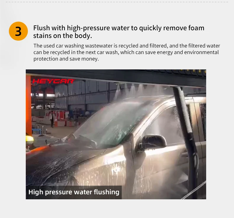 Touchless Cleaning Machine Fully Automatic Tunnel Car Wash Machine