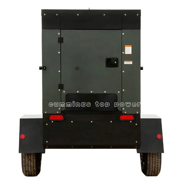 Mobile Power Station diesel Generator 100kw 125kva Trailer Type Rainproof Canopy