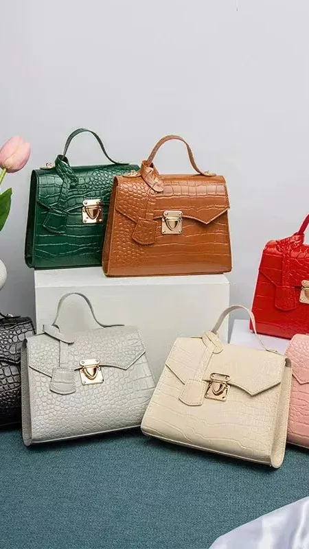 Ru Crocodile Pattern Bag 2023 Simple Handbag Korea Edition Retro ...