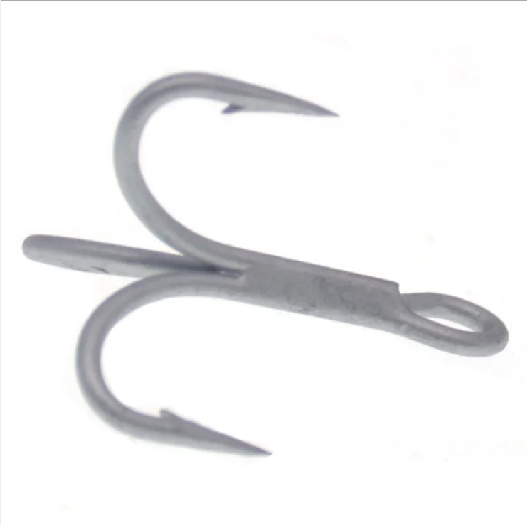 3x overturned carbon steel barbed fishhooks