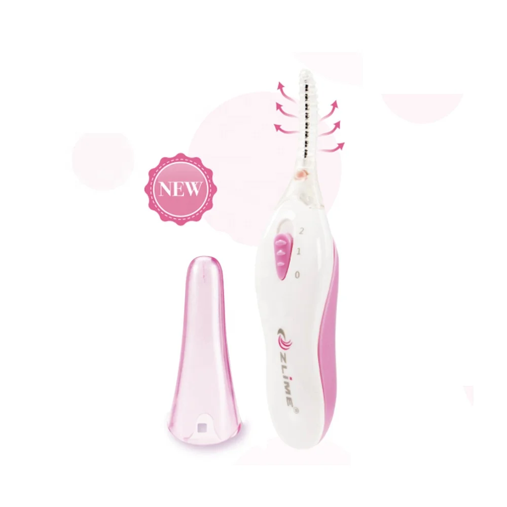 Battery Operated Makeup Lash Lift Custom Mini Eye Lash Curler Lash Care Portable Electric Plastic Heated Eyelash Curler
