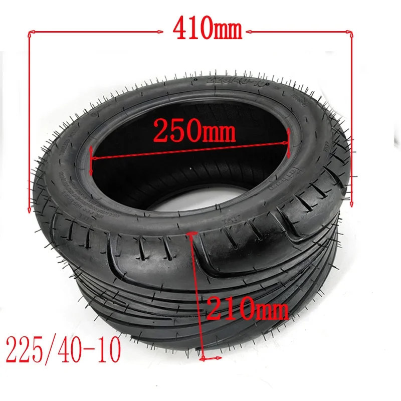 High quality Fenben 225/40-10 tubeless tires for Two Wheel Off Road  Electric Scooter