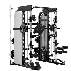 cable crossover multifunctional smith machine home gym lat pulldown 3 d cable all in one deluxe counter weight smith machine