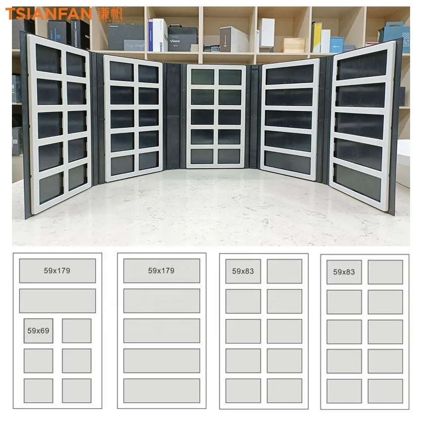 Wholesale Stone Display Custom Capacity Quartz Plastic Specimen Book Cardboard Catalog Granite Folder Marble Tile Sample Books